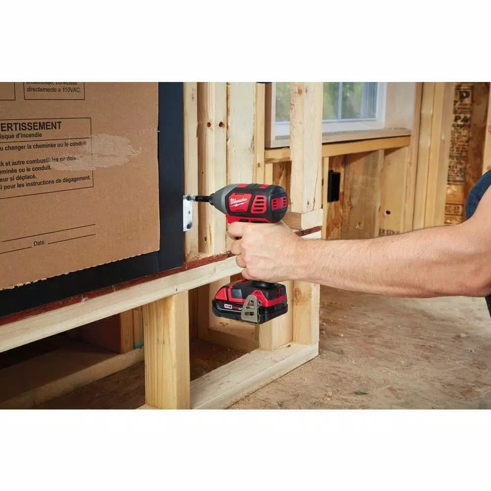 Milwaukee M18 18V Lithium-Ion 1/4 in. 2-Speed Impact Driver Kit with (2) 1.5Ah Batteries, Charger, and Hard Case
