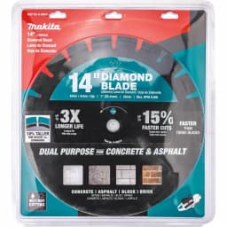Makita 14 in. Segmented Rim Dual Purpose Diamond Blade for Concrete and Asphalt thumbnail 2