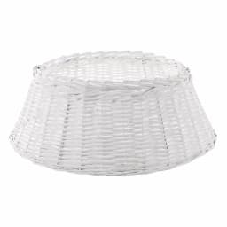Home Accents Holiday 27 in. White Wicker Christmas Tree Collar thumbnail 1