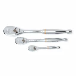 GearWrench 3-Piece 90-Tooth Ratchet Set, 1/4 in., 3/8 in., and 1/2 in. Drives thumbnail 1