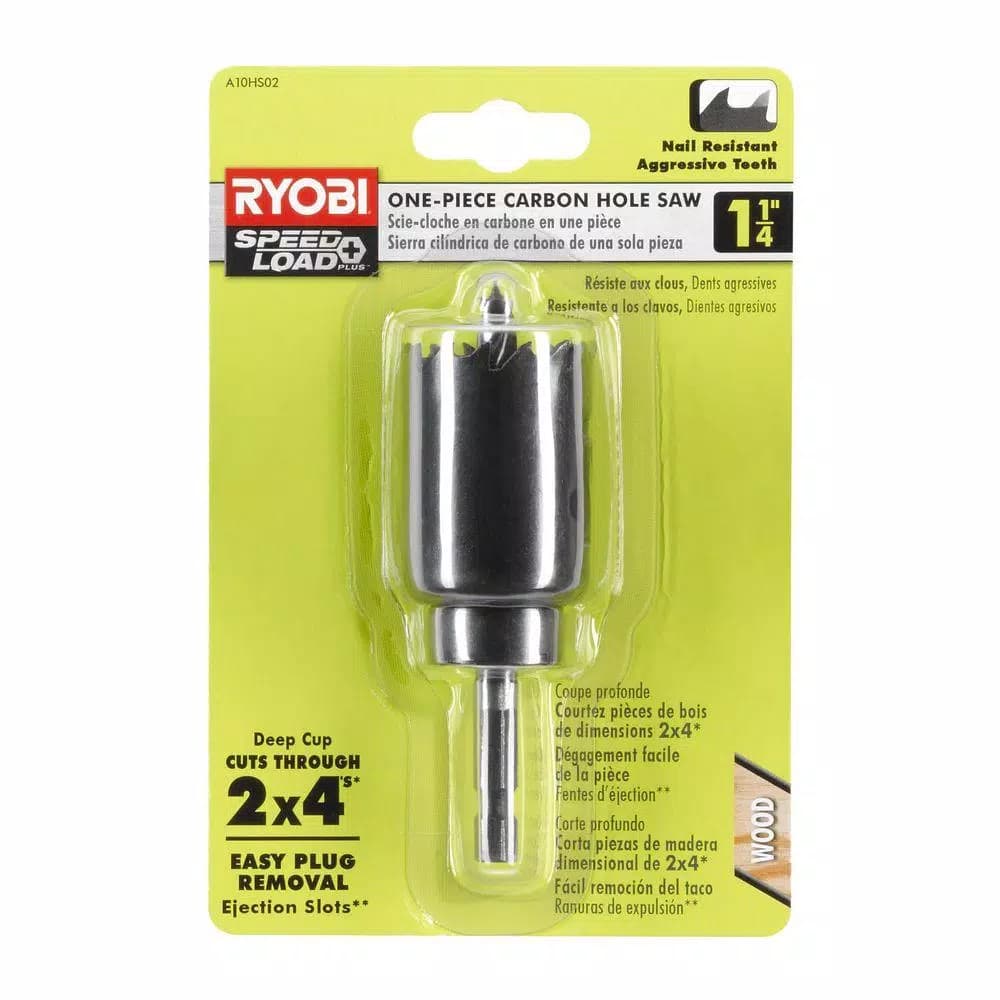 RYOBI 1-1/4 in. Carbon Steel Hole Saw with Hex Shank