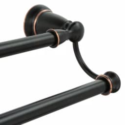 MOEN Banbury 24 in. Double Towel Bar, Mediterranean Bronze thumbnail 5