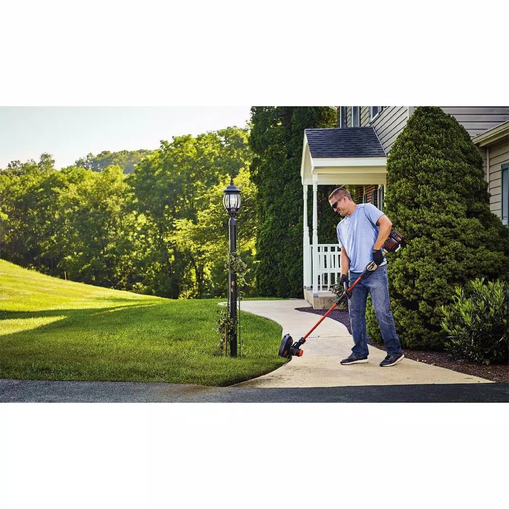 BLACK+DECKER 60V MAX Cordless Handheld Leaf Blower (400 CFM, 100 MPH) with Bonus 2-in-1 String Trimmer and Edger