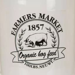 Glitzhome 13 in. Farmhouse Enamel Metal Canister with Wire Handle and Distressed Finish thumbnail 6