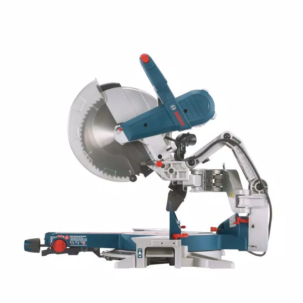 Bosch 12 in. 15 Amp Dual-Bevel Sliding Glide Miter Saw with 60 Tooth Blade