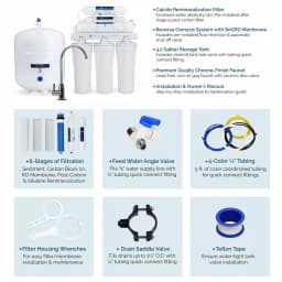 Olympia Water Systems 6-Stage Alkaline Reverse Osmosis Under-Sink Water Filtration System thumbnail 2