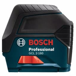 Bosch GCL 2-160 S Self-Leveling Cross-Line Laser Level with Plumb Points, 165 ft. Range, Reconditioned thumbnail 6