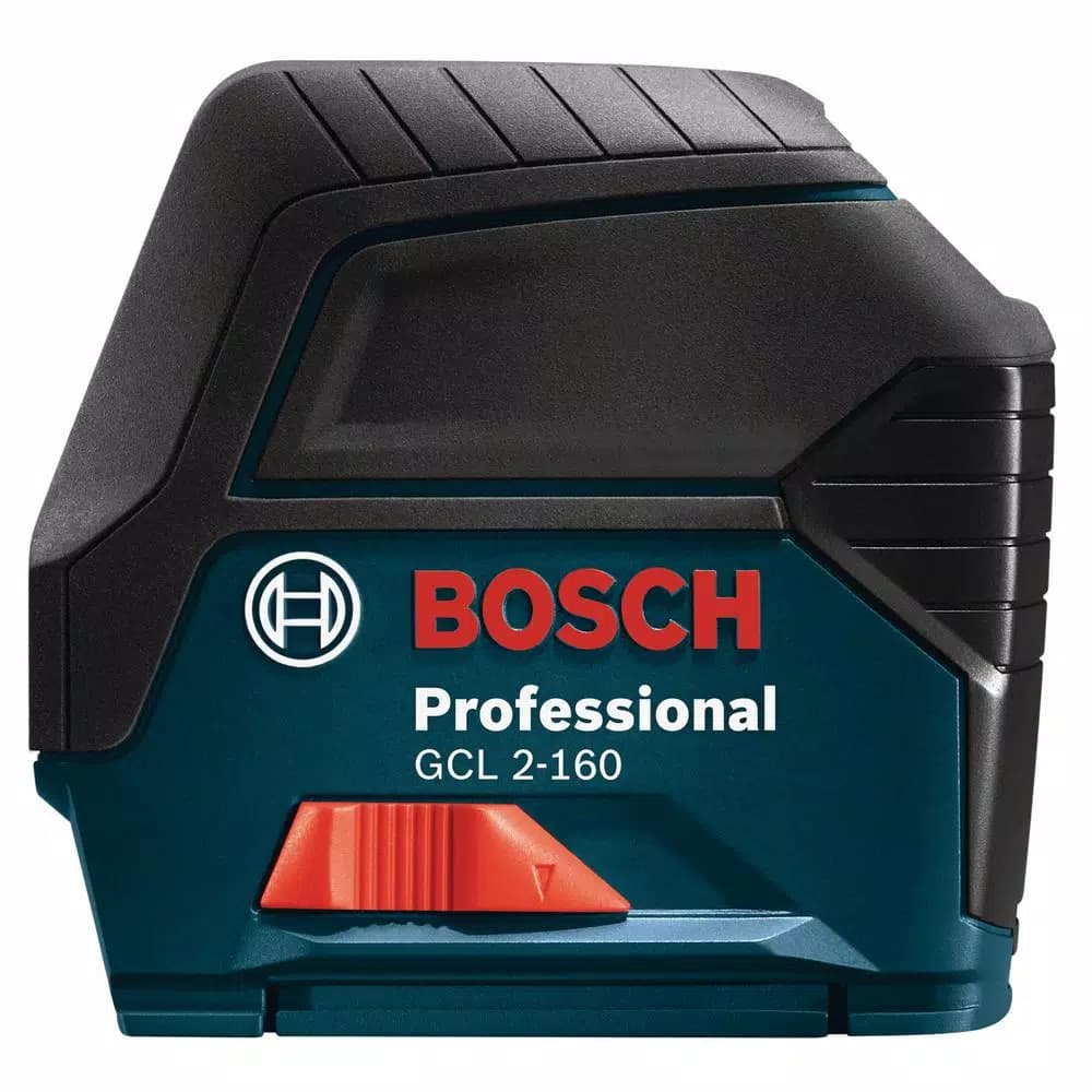 Bosch GCL 2-160 S Self-Leveling Cross-Line Laser Level with Plumb Points, 165 ft. Range, Reconditioned
