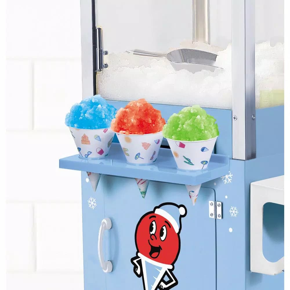Nostalgia SCC200 Vintage Collection Snow Cone Machine Cart, 53 in., Blue