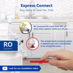Express Water RO5DX 5-Stage Reverse Osmosis Water Filtration System - NSF Certified - Includes Faucet & Tank thumbnail 5