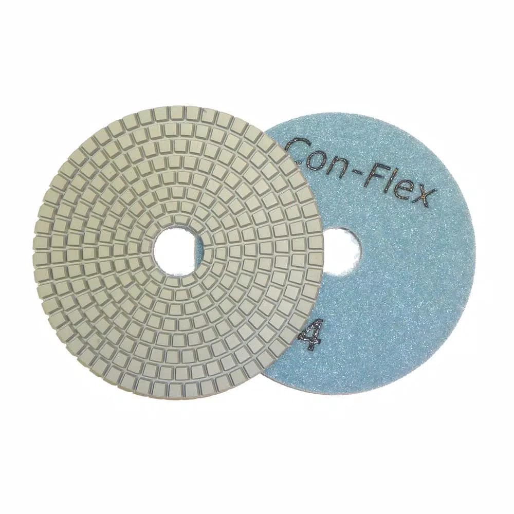 Con-Flex 4 in. 5-Step Diamond Polishing Pad, 800 Grit for Concrete Countertops