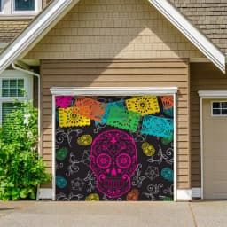 My Door Decor Day of the Dead Halloween Garage Door Banner Mural, 7 ft. x 8 ft. thumbnail 2