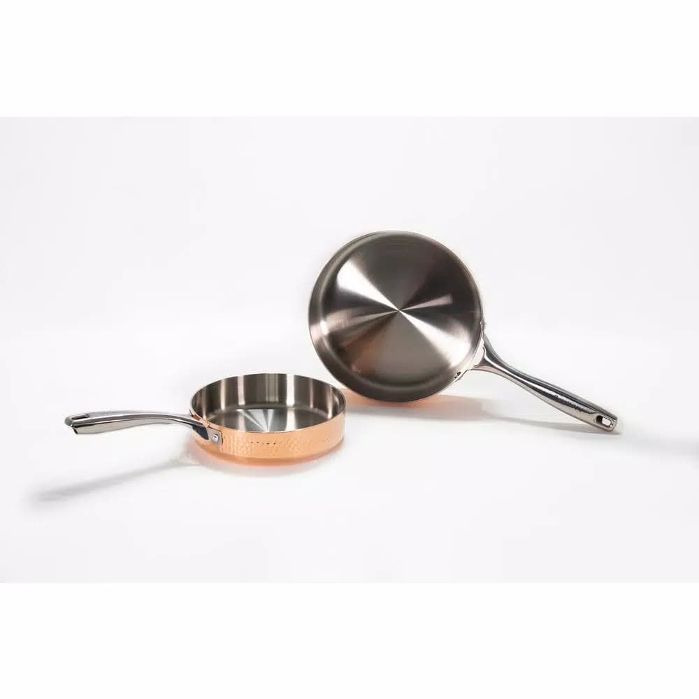 BergHOFF Vintage Collection 10-Piece Hammered Copper Stainless Steel Cookware Set