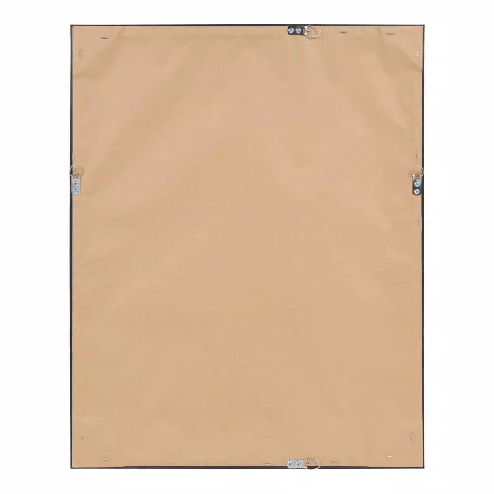 Kate and Laurel Calter Gold Geo Magnetic Memo Board - Gold and White Geometric Patterned Wall Organizer