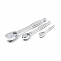 GearWrench 3-Piece 90-Tooth Ratchet Set, 1/4 in., 3/8 in., and 1/2 in. Drives thumbnail 2