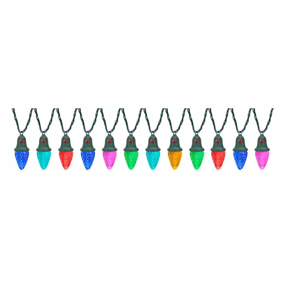 LightShow 12.5 ft. C9 LED Color Changing Christmas String Lights, 12-Light Set with 12 Effects