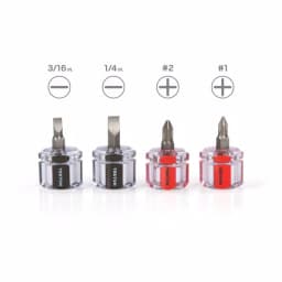 TEKTON 4-Piece Mini Screwdriver Set with Storage Tray thumbnail 2