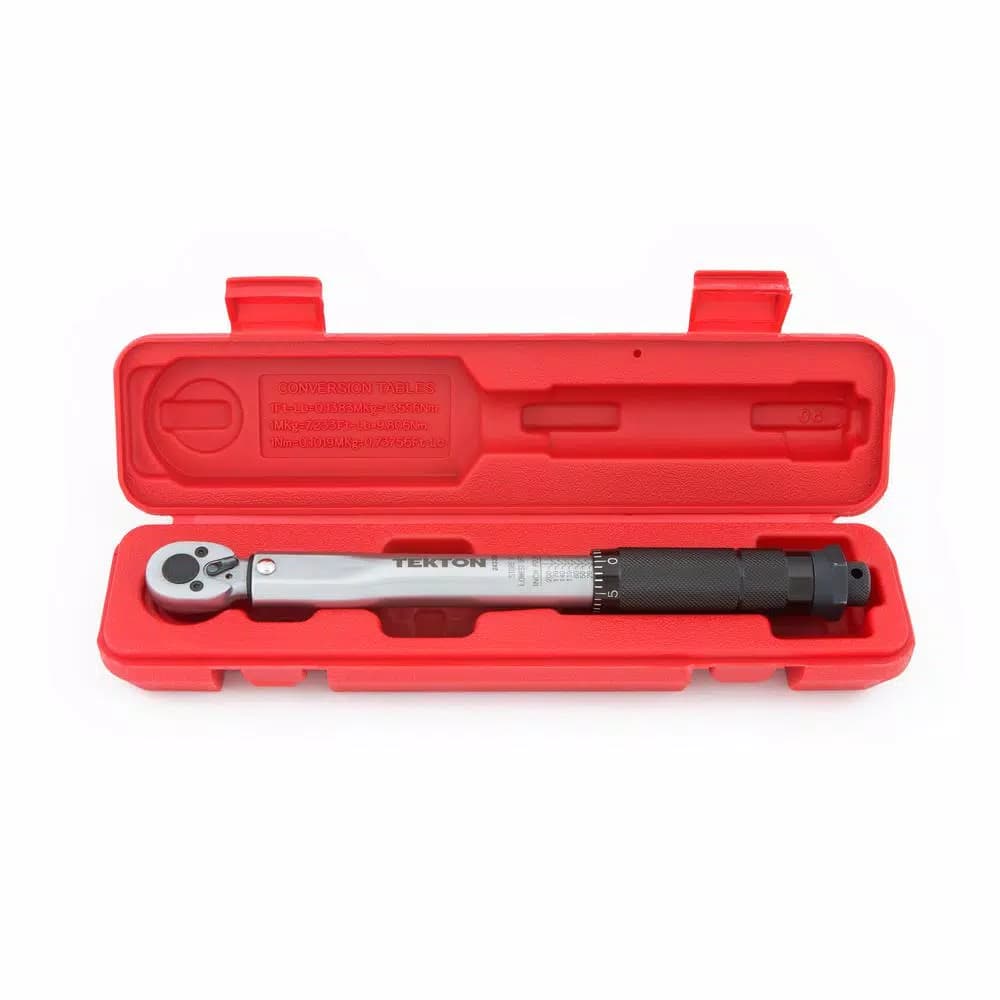 TEKTON 1/4 in. Drive Click Torque Wrench, 20-200 in.-lb.