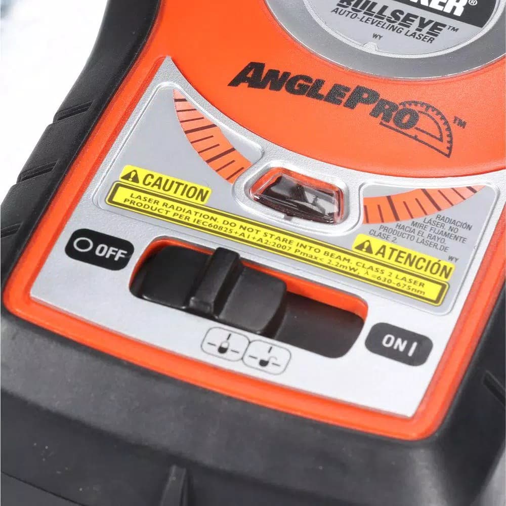 Black+Decker BullsEye Auto-Leveling Laser Level, Red Beam, 100 ft. Max Distance