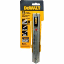 DEWALT 25 mm Metal Body Snap-Off Utility Knife with Ribbed Grip thumbnail 4
