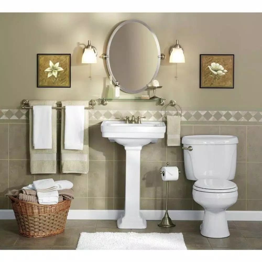 Moen Sage Freestanding Toilet Paper Holder, Spot Resist Brushed Nickel