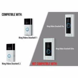 Wasserstein Adjustable Angle Wall Mount for Ring Video Doorbell 1, 2, and 3 thumbnail 3