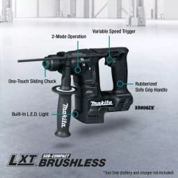 Makita 18V LXT Sub-Compact Brushless SDS-PLUS Rotary Hammer, Tool Only thumbnail 2