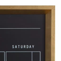 DesignOvation Calter Magnetic Chalkboard Monthly Calendar Memo Board - Modern Framed Wall Organizer thumbnail 3