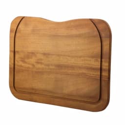 ALFI BRAND Iroko Wood Cutting Board - Large Rectangular Butcher Block for Kitchen & Serving thumbnail 2