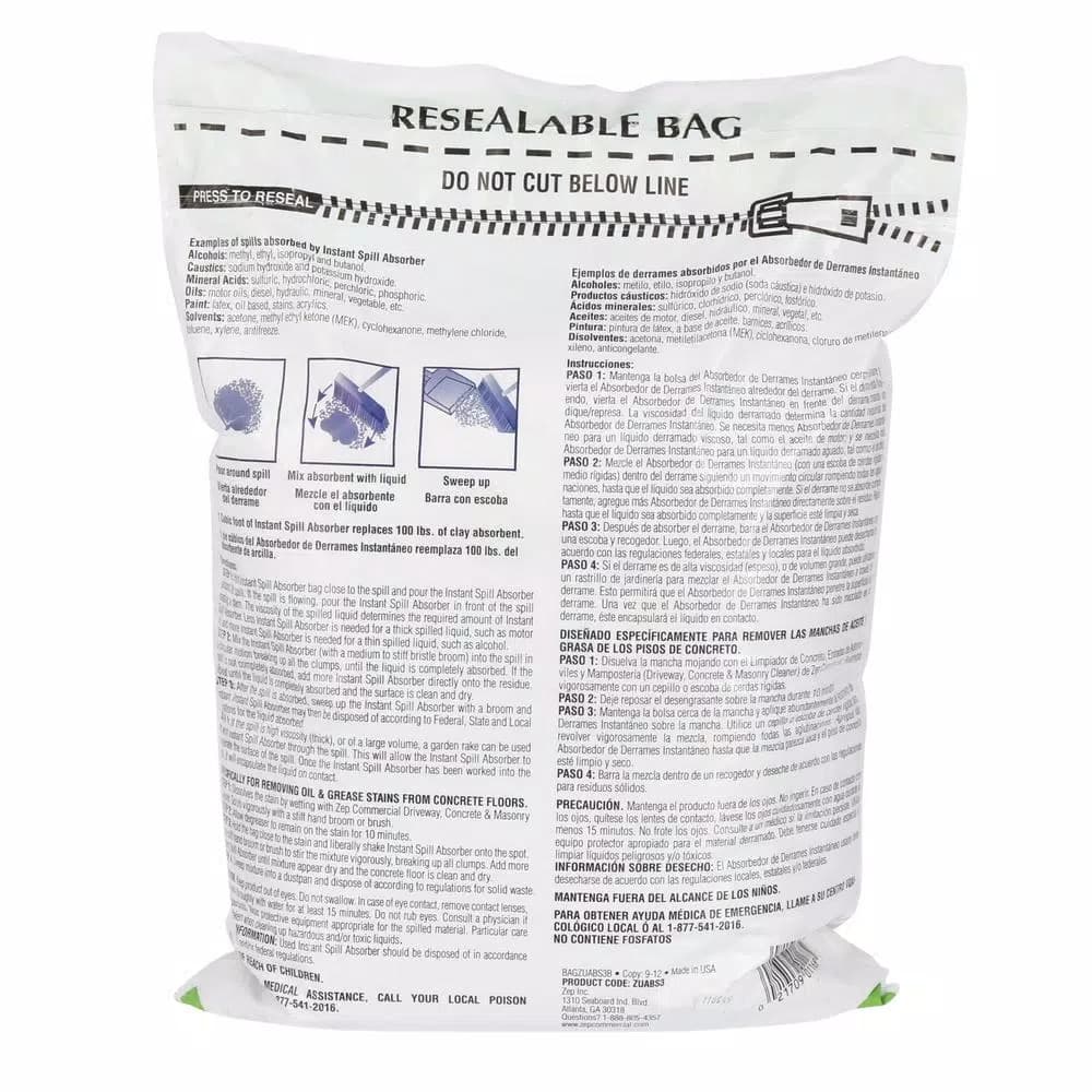 ZEP Instant Spill Absorber Powder, 3 lb