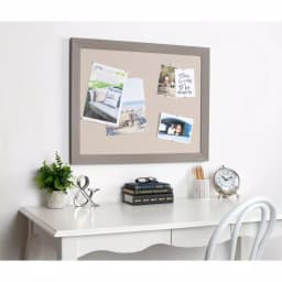 DesignOvation Beatrice Fabric Pinboard Memo Board - Framed Linen Bulletin Board for Home and Office thumbnail 5
