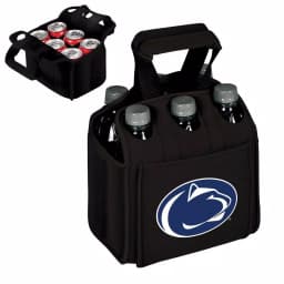 Picnic Time Penn State Nittany Lions Insulated 6-Bottle Beverage Carrier, Black thumbnail 2