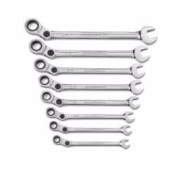 GearWrench 8-Piece SAE Indexing Combination Ratcheting Wrench Set thumbnail 1