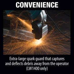 Makita 14 in. Cut-Off Saw, 15 Amp, Tool-Less Wheel Change, LW1400 thumbnail 8