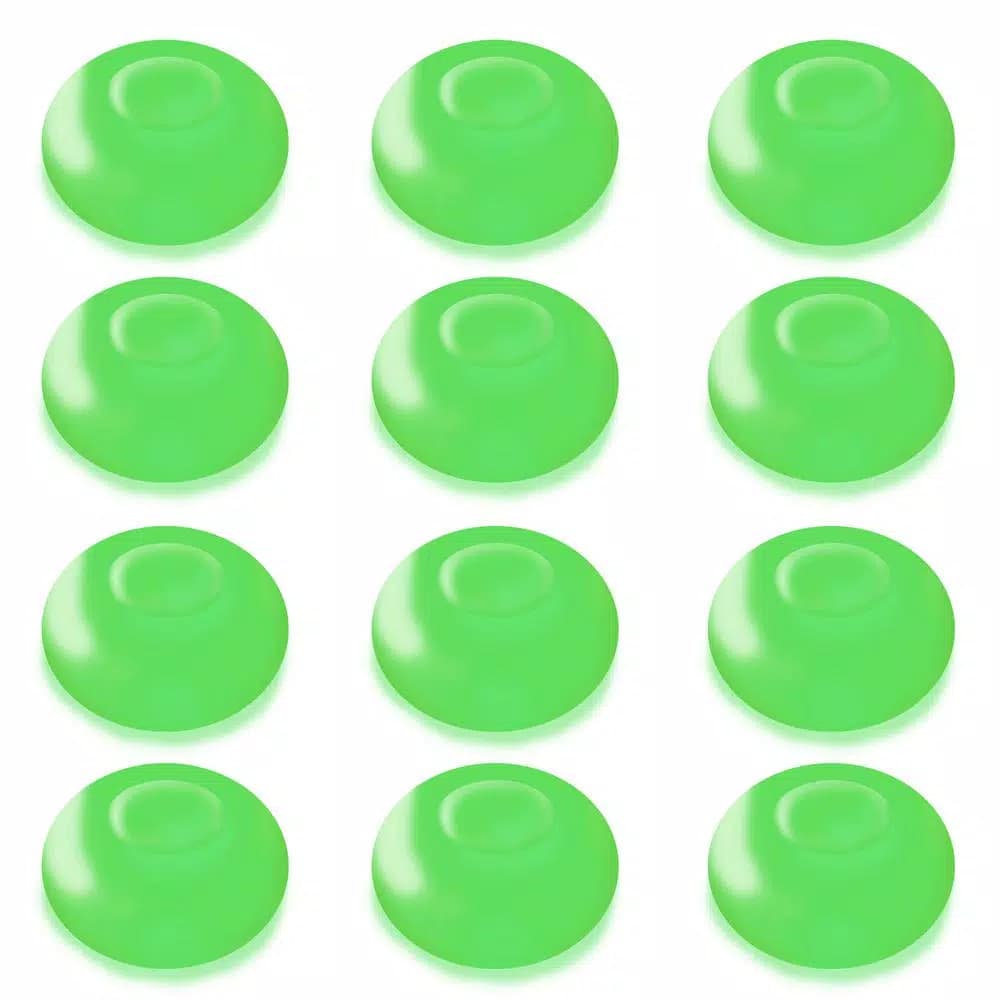 LUMABASE Green Floating Blimp LED Lights, Waterproof Battery Operated Decorative Lights (12-Count)