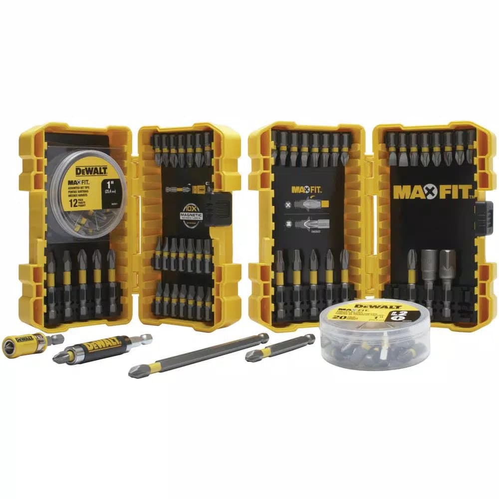 DEWALT MAXFIT 90-Piece Screwdriver Bit Set with Carrying Cases