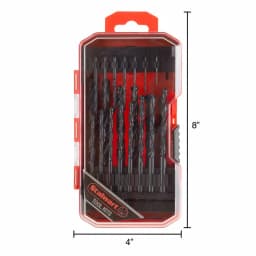 Stalwart 21-Piece HSS 4241 High-Speed Steel Drill Bit Set with Black Oxide Finish and Carrying Case thumbnail 2