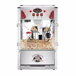 Superior Popcorn Company 16 oz. Majestic Silver Countertop Popcorn Machine thumbnail 1