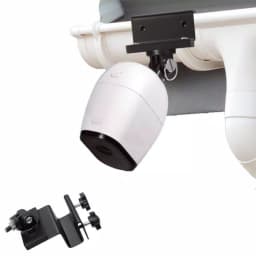 Wasserstein Weatherproof Gutter Mount for Arlo Pro, Ultra, Go, and Essential Security Cameras (Black) thumbnail 1