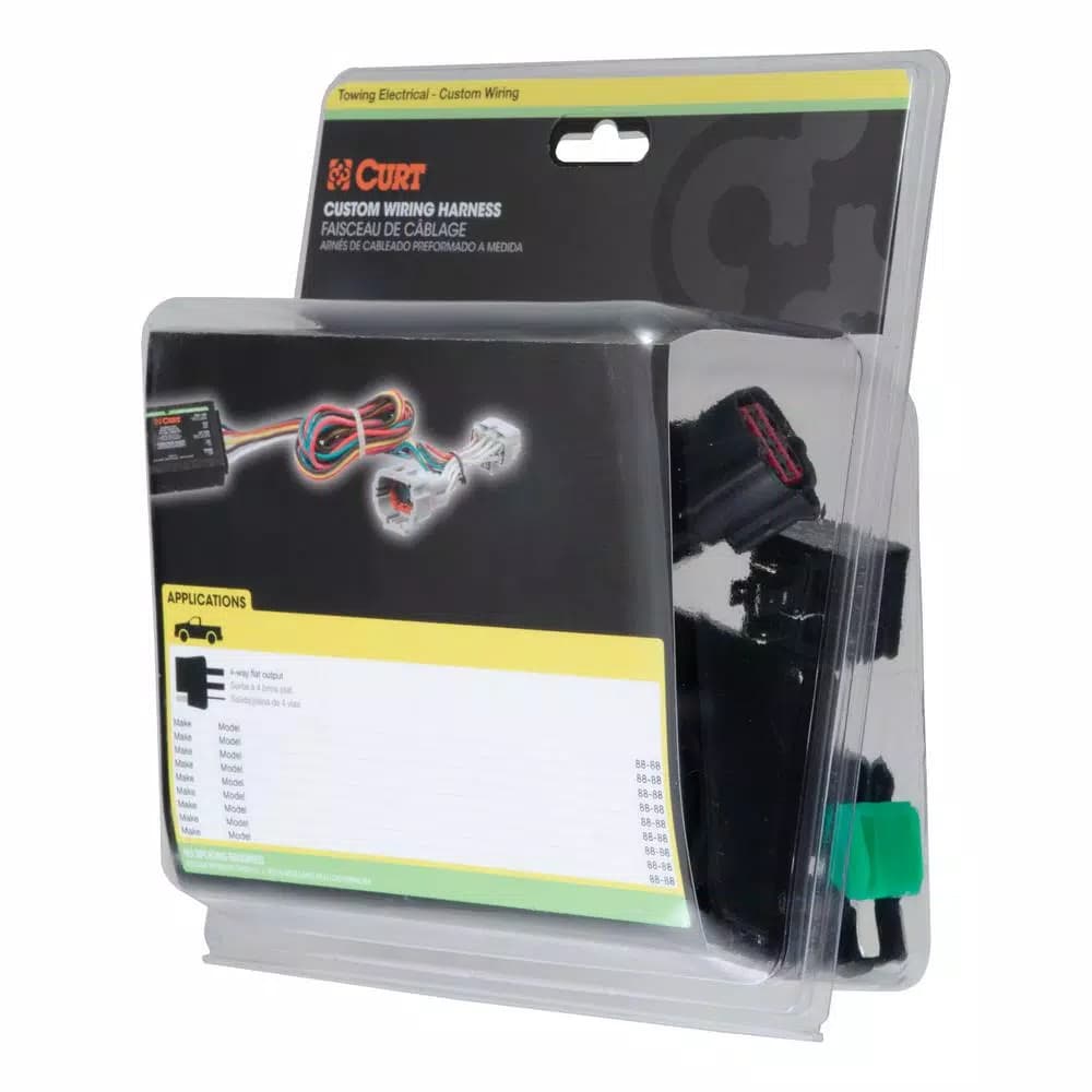CURT Custom Vehicle-Trailer Wiring Harness, 7-Way RV Blade Output for Ford F-150 & F-250