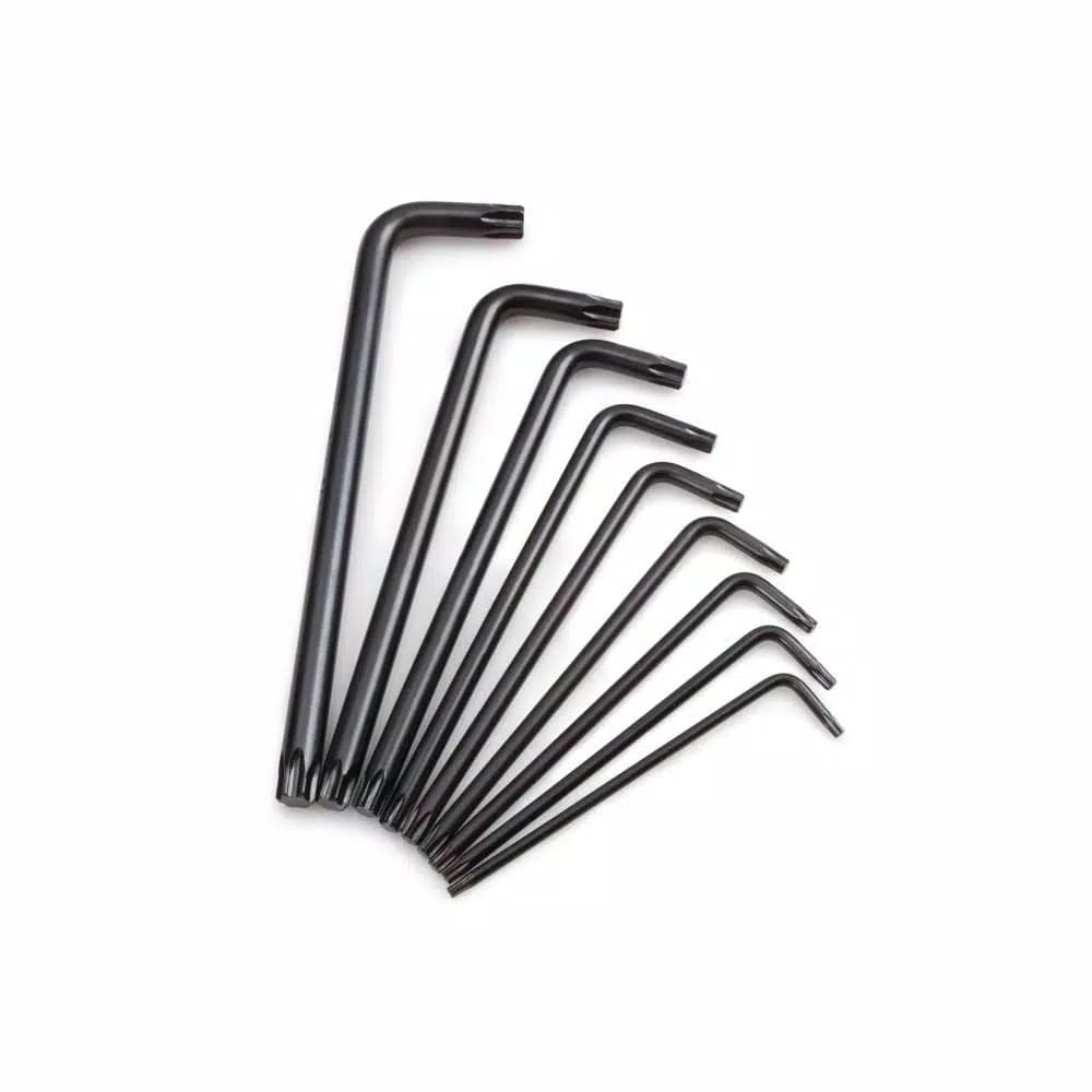 TEKTON 9-Piece Star Key Set, T10-T50 Torx L-Shaped Wrench Set