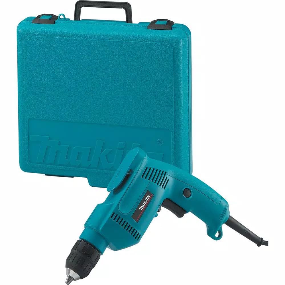 Makita 6408K 3/8 in. Corded Variable Speed Drill with Keyless Chuck and Hard Case