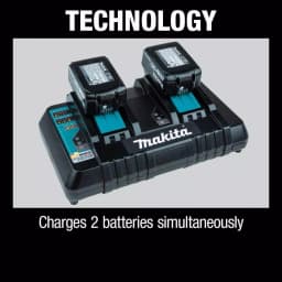 Makita 18V LXT Lithium-Ion 5.0Ah Battery and Dual Port Rapid Optimum Charger Starter Pack thumbnail 10