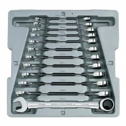 GearWrench 12-Piece Metric Combination Ratcheting Wrench Set thumbnail 1
