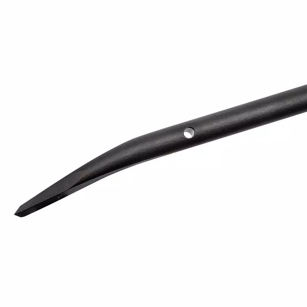 Klein Tools 36 in. Round Steel Fit Up Bar with 15° Angled Chisel End and Tether Hole