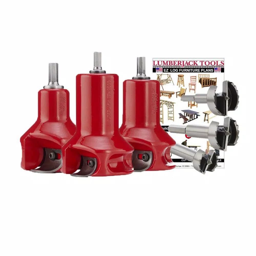 Lumberjack Tools Home Series Master Kit Tenon Cutter and Forstner Bit Set (1 in., 1.5 in., 2 in.)