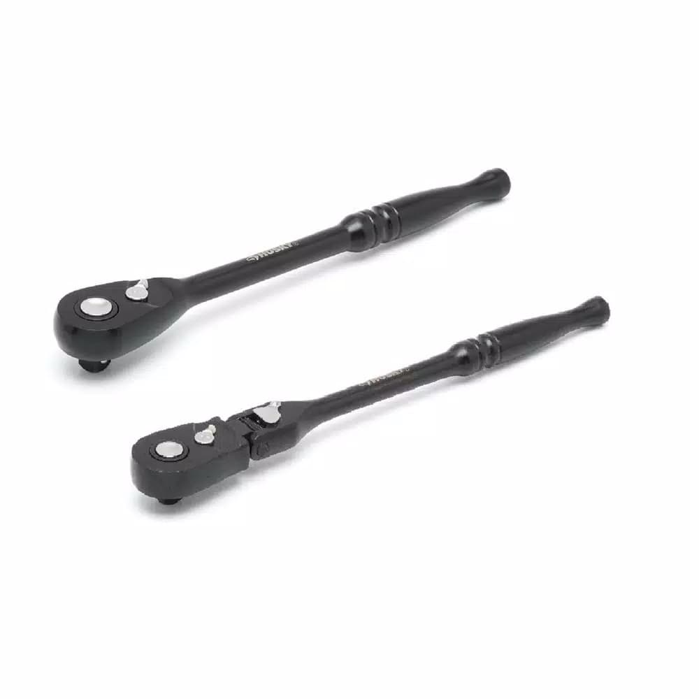 Husky 1/2 in. Drive 100-Position Flex Head Ratchet Set, 2-Piece