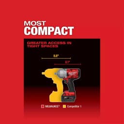 Milwaukee M18 FUEL 1/2 in. High Torque Impact Wrench with Pin Detent (Tool-Only) thumbnail 5