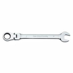 GearWrench 22mm Flex-Head Combination Ratcheting Wrench, 12-Point, Chrome Finish thumbnail 1