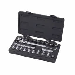 GEARWRENCH 3/8 in. Drive Gear Ratchet and Socket Set, 23-Piece Pass-Through System thumbnail 1